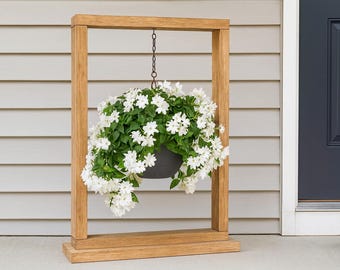 Simple Hanging Plant Stand Made From Just 2x4s - Instant PDF Download