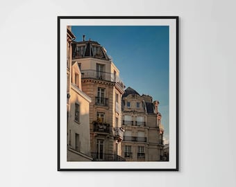Paris Wall Art Print | Haussmann Architecture Photography | European Building Decor