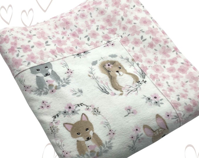 Forest Animals baby pyjama, rose