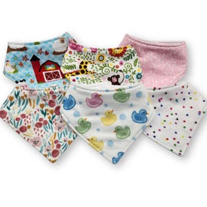 Waterproof Snap Bandana Bib – PUL & Flannel Drool Bib for Infants