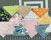 Cotton Flannel Triangle Scraps, Nursery Prints, Craft Projects, Doll Clothes, Sewing, Quilting