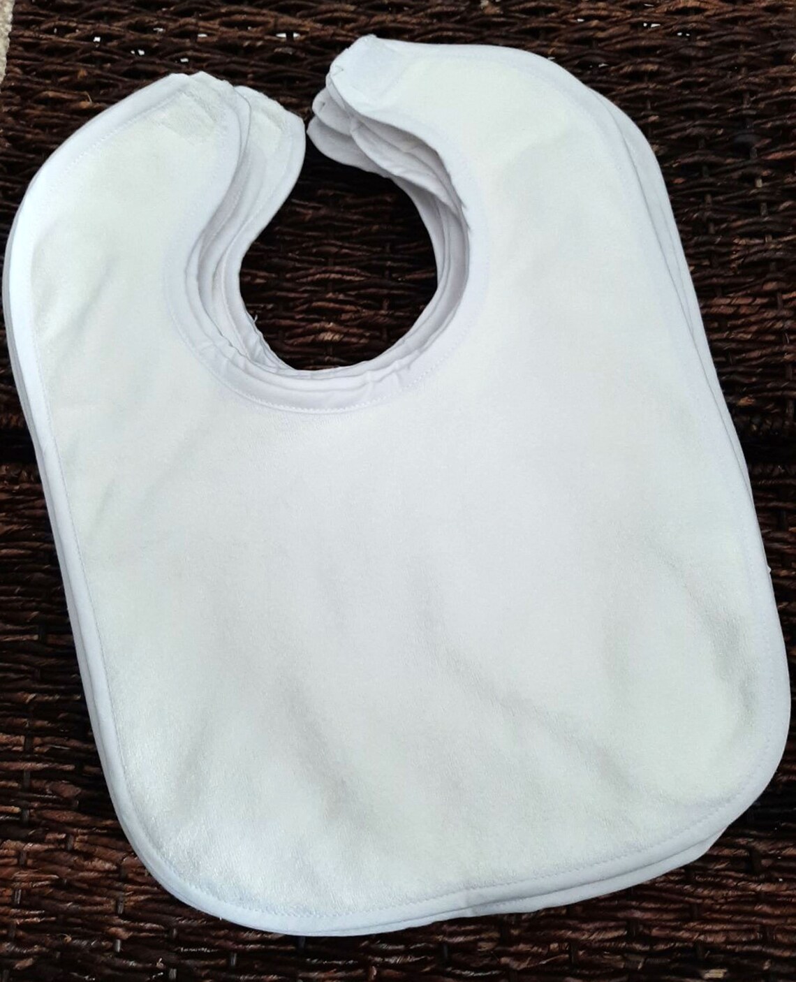 12 Pack Blank Cotton Poly Baby Bibs You Can Embroider White Etsy