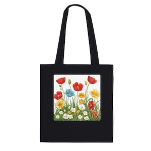 Premium Floral Garden Tote Bag, Flower Tote, Gardening Accessories, Nature Lover Gift, Floral Print Satchel, Stylish Garden Bag