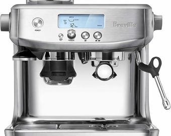 Cafetera espresso Breville Barista Pro: molinillo integrado, calentamiento ThermoJet, control PID.