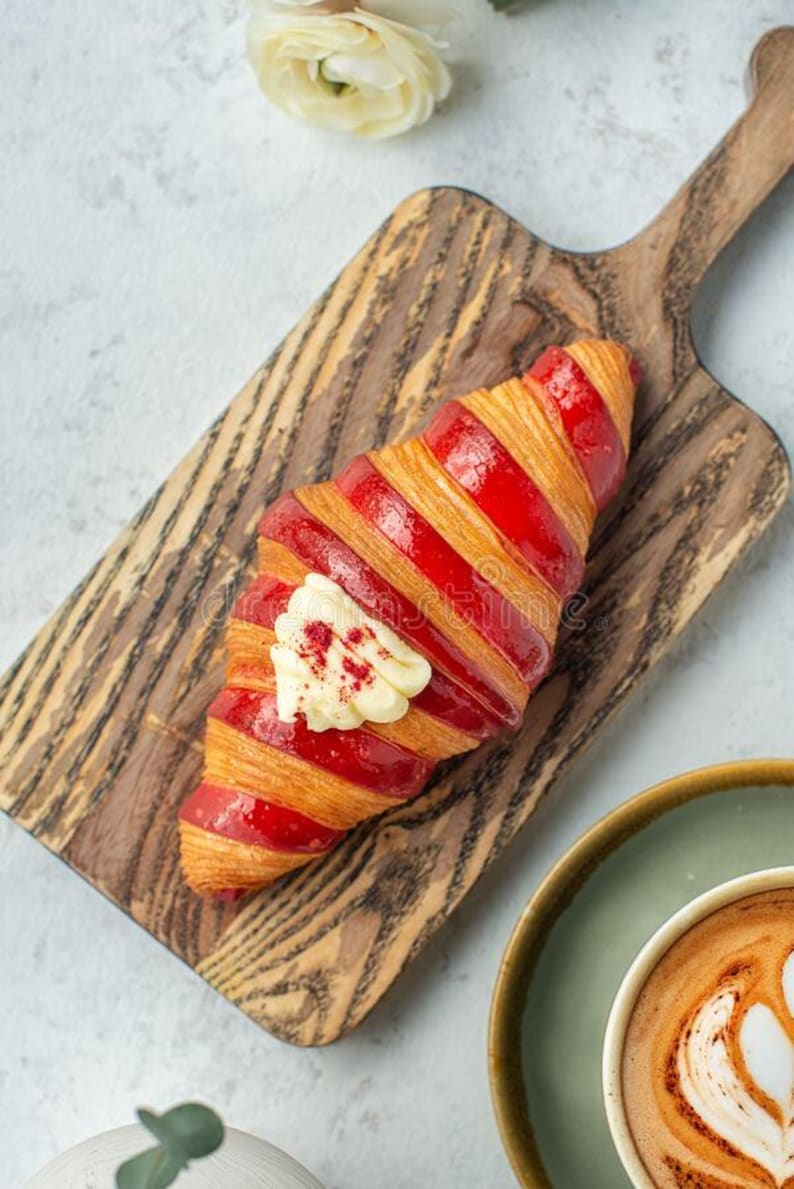 Fried Raspberry Croissant RASPBERRY CROISSANTS (1/2 DOZEN). - Etsy