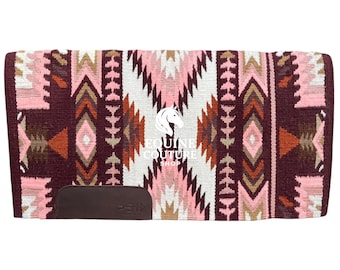 Hand-Loomed Wool Ranch Pad – Western Show Saddle Blanket,