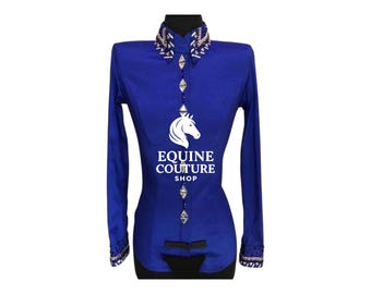 Handmade Western Show Shirt: Premium Stretch Rodeo Wear