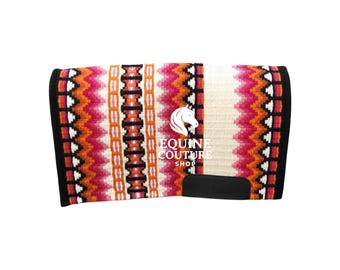 Western Show Oversize Wool Saddle Blanket with Customization Options