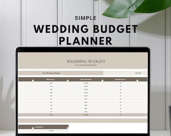 Wedding Budget Planner Spreadsheet: Google Sheets & Excel (Digital Download)