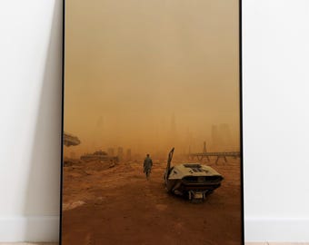 Blade Runner 2049 Minimalist Movie Poster Print | Denis Villeneuve Sci-Fi Film Art | Premium Matte Paper 200gsm | Cinematic Wall Decor |Gift