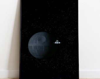 Star Wars: A New Hope Minimalist Movie Poster Print | George Lucas Film Art | Premium Matte Paper  | Cinematic Wall Decor | Gift