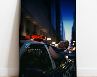 Póster minimalista de la película El Caballero de la Noche / Arte de Christopher Nolan / Papel mate premium de 200 g/m² / Decoración de pared cinematográfica / Regalo
