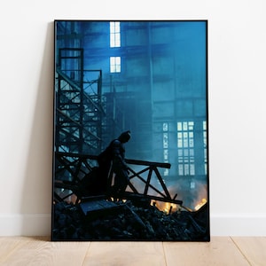 The Dark Knight Minimalist Movie Poster Print | Christopher Nolan Film Art | Premium Matte Paper 200gsm | Cinematic Wall Decor | Gift image 1