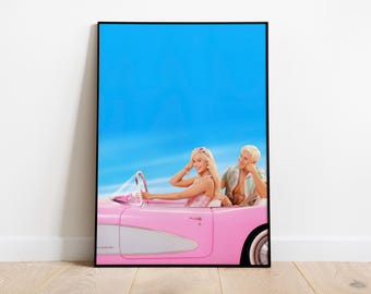 Barbie Minimalist Movie Poster Print | Greta Gerwig Comedy Drama Film Art | Premium Matte Paper 200gsm | Cinematic Wall Decor | Gift