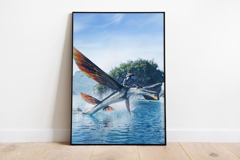 Avatar 2 Minimalist Movie Poster Print | James Cameron Sci-fi Film Art ...