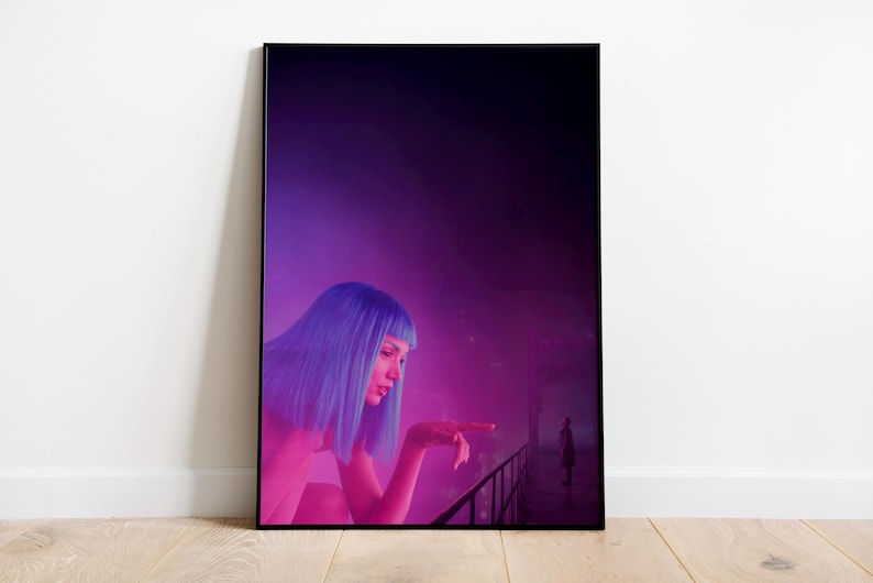 Blade Runner 2049 Minimalist Movie Poster Print | Denis Villeneuve Sci-Fi Film Art | Premium Matte Paper 200gsm | Cinematic Wall Decor |Gift image 1
