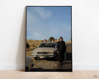 No Country for Old Men Minimalist Movie Poster Print | Coen Brothers Thriller Film Art | Premium Matte Paper 200gsm | Cinematic Wall Decor |