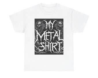 Metal Music Shirt: Unisex Heavy Cotton Tee for Metalheads