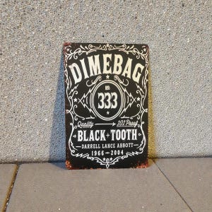 Dimebag Darrell Metal Sign