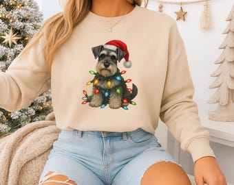 Miniatyrschnauzer jultröja | Schnauzer mamma pappa jultröja