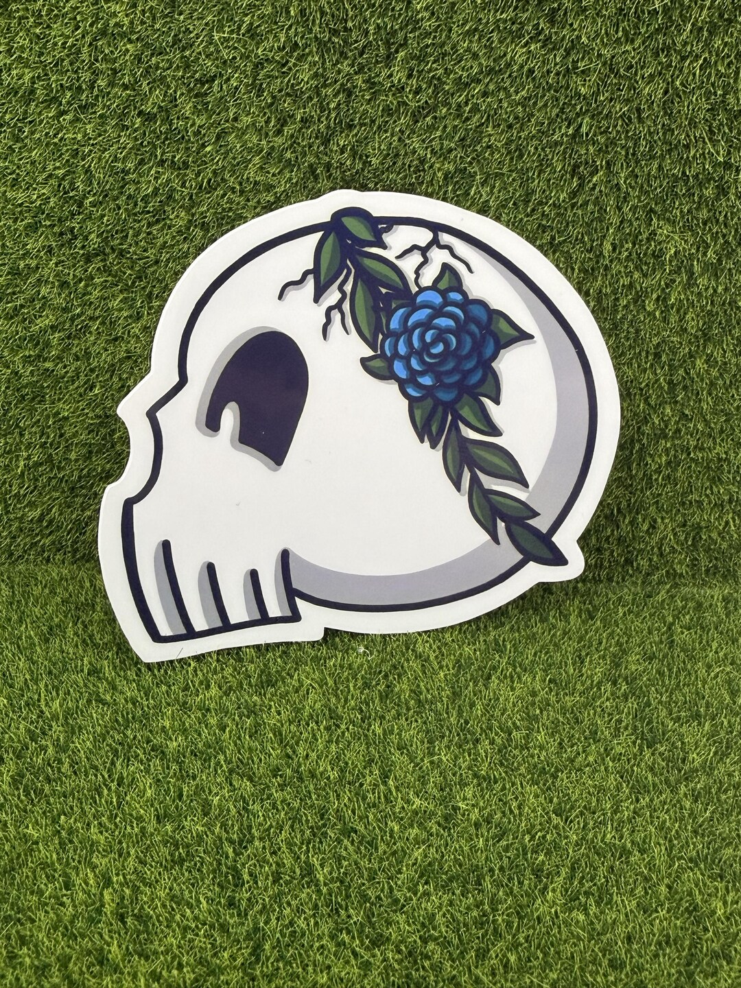 Pool Skull Sticker Crowned Skull Waterproof Sticker - Etsy