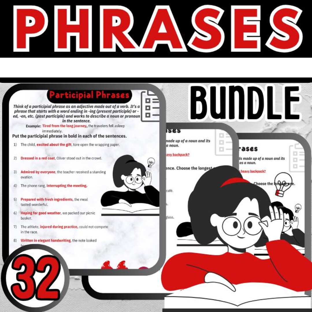 Advanced Grammar Phrases Workbook -participial Infinitive & Absolute ...