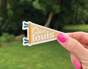 Saint Louis Pennant | Vinyl Sticker