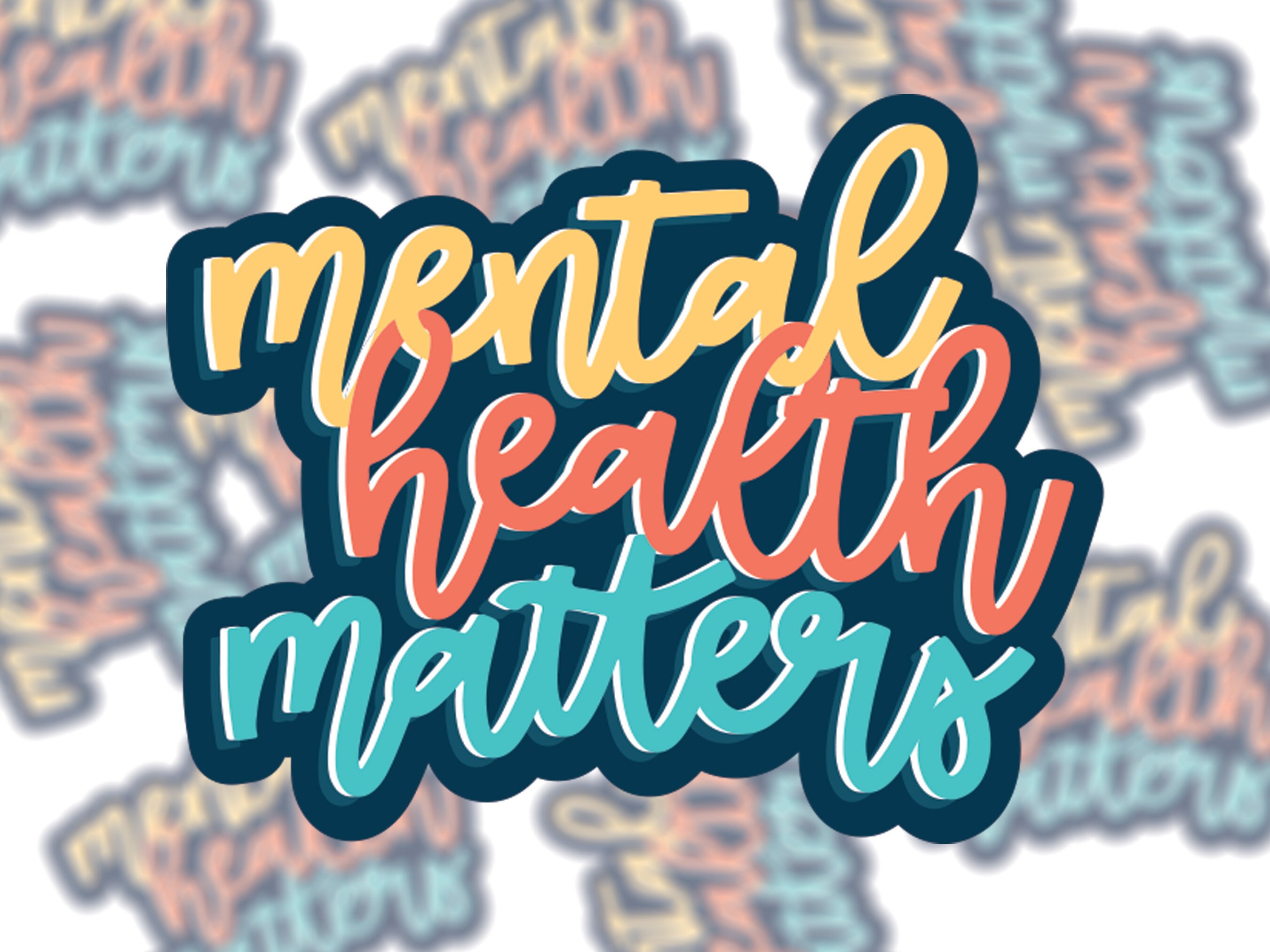 Mental Health Matters | Vinyl Sticker - Etsy