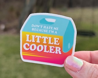 Little Cooler Retro Sunet | Vinyl Sticker