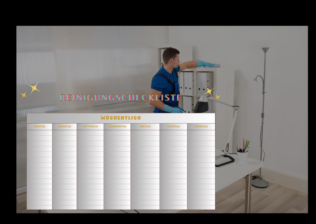 Cleanathon Template Digital Cleaning Plan – PDF Template for Clean Routines & Order in ...