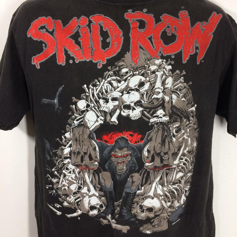 skid row slave to the grind t shirt