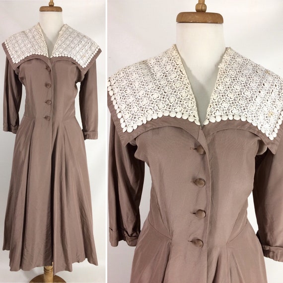 30s Original Junior By BERNARD'S Taupe A-Line Flar