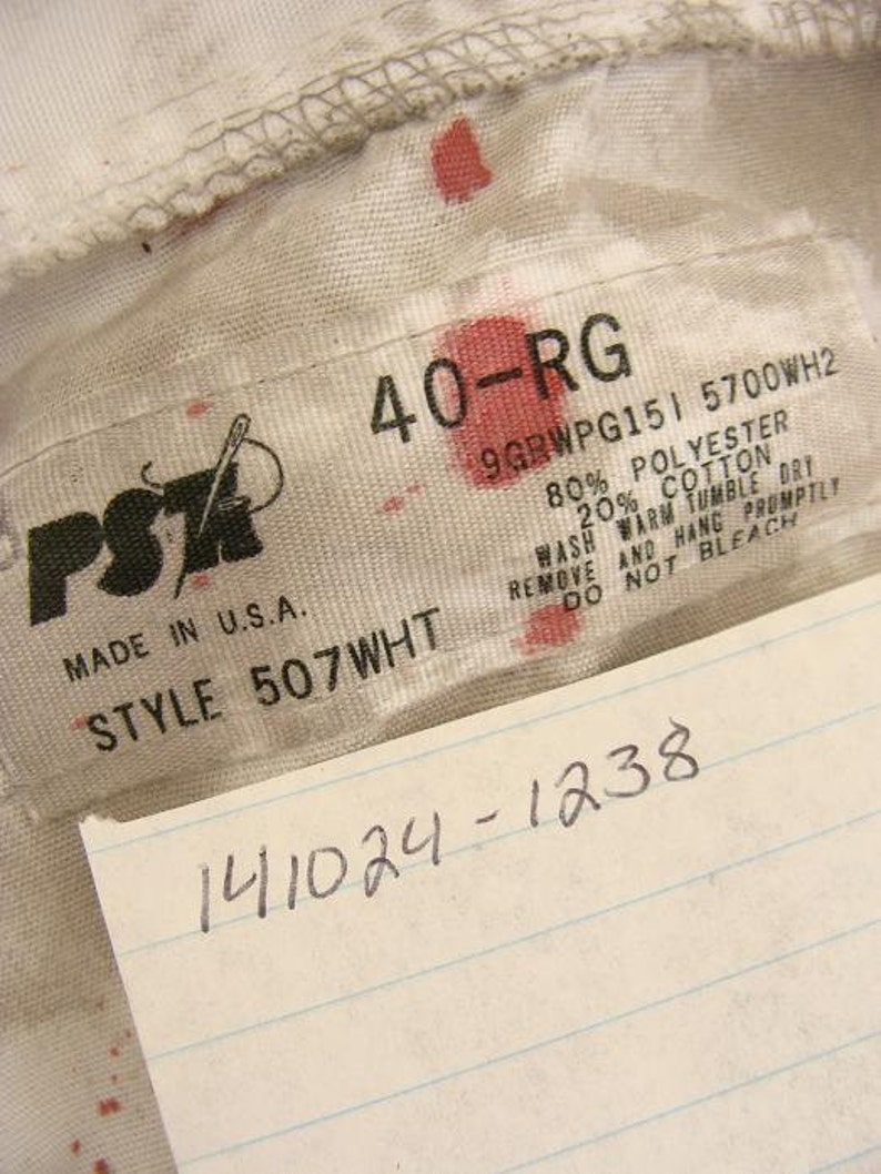 Ooak Distressed Bloody White Lab Coat MAD SCIENTIST Surgeon Etsy