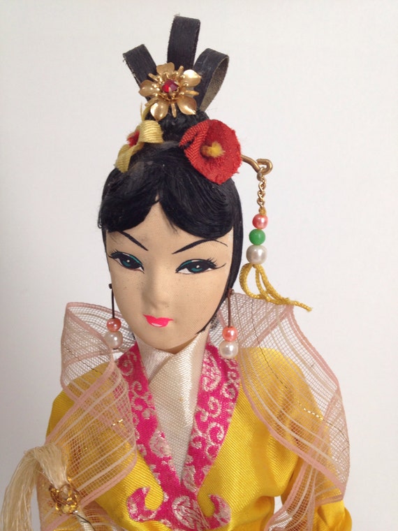 Vintage 50s Chinese Fairy Princess Souvenir Doll Jin Dynasty Yu
