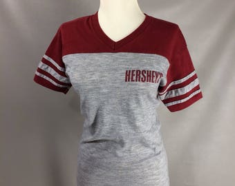 70s HERSHEY'S Chocolate T-Shirt. 80s Candy Lover Gift for Friend adult unisex size S