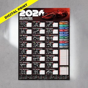 Calendario F1 2026 | Calendario gare Formula 1 2026 | Edizione UE | Download digitale