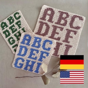 PDF: Pixel Templates Letters Tapestry Crochet I Alphabet I Personalize your project I Digital Download