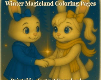 AnimeBella en Winter Magicland – Libro para colorear