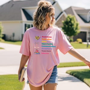 Neurodiversity Autism Advocate T-Shirt, Bright Graphic Tee for Special Needs Parents, Teachers, and Advocates