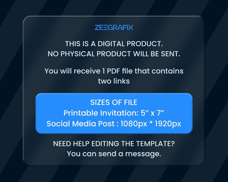 Kpop Demon Hunters Birthday Invitation canva template in tow size, 5x7in for print and email, 1080x1920 pxl for social media sharing