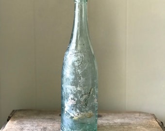 Antique Green Seal Select Beer Bottle, Vintage Buckeye Bottling Works, Green Glass, Toledo