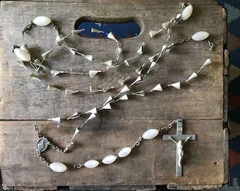 Vintage XL Rosary, Religious Home Decor