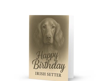 Artery8 Grußkarte Für Hundeliebhaber – Red Setter Design, Blanko, 17,5 X 12,5 Cm, Für Geburtstag, Dank Oder Glückwünsche