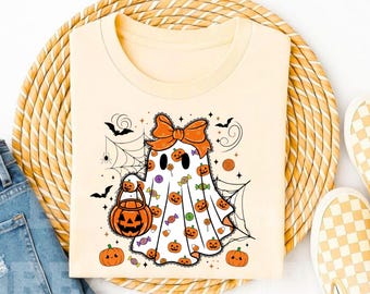Halloween Ghost Clipart Bundle | Cute Spooky PNG | Transparent Background Digital Download
