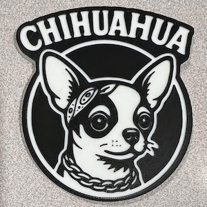 Imán para nevera de gánster chihuahua