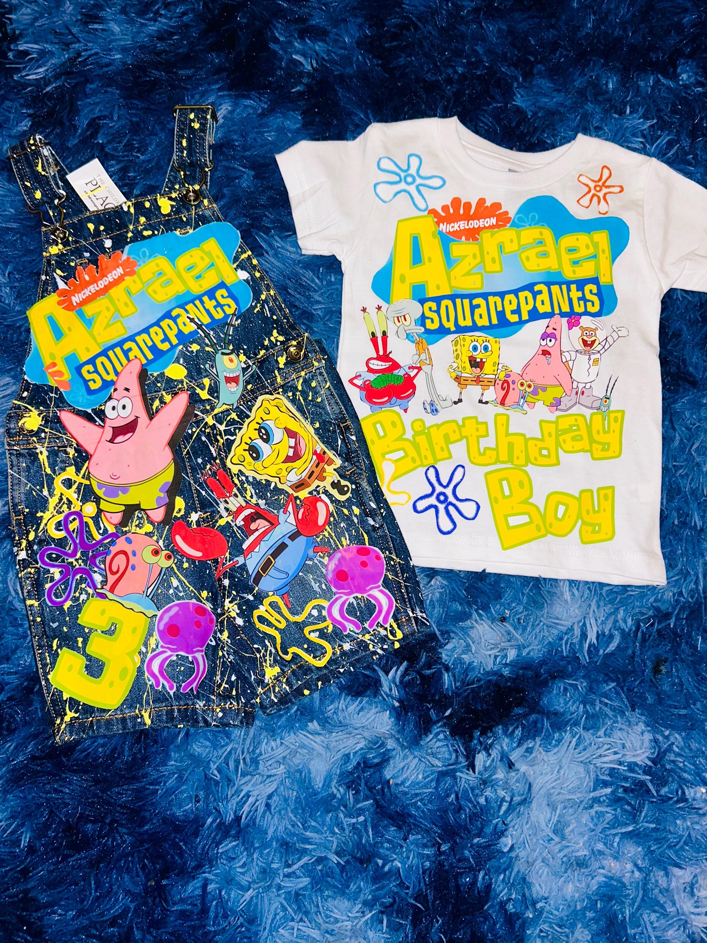 spongebob birthday dress Spongebob tutu set-Spongebob outfit-Spongebob dress-Spongebob birthday –  Pink Toes & Hair Bows main image 1