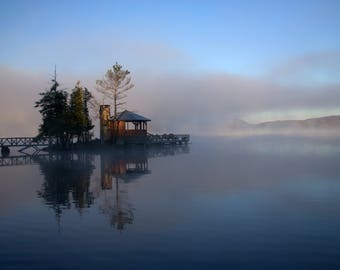 Rocky Point Gazebo Photograph, 4th Lake, ADK