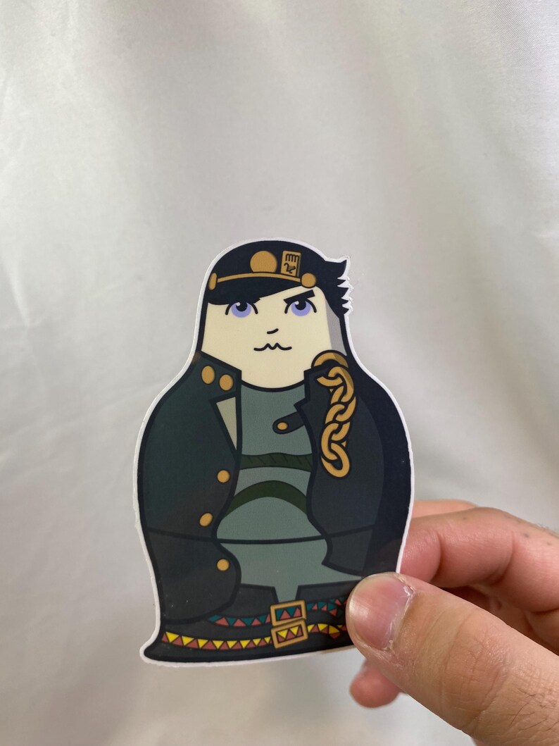 Jotaro Sticker Jotaro Kujo Anime Cute Nesting Doll Vinyl Sticker- Jojo's Bizarre ...
