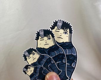 Guts Anime Cut Horror Nesting Doll Vinyl Sticker- Berserk