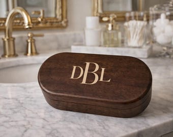 Personalized Wooden Jewelry Box, Engraved Name Keepsake Box, Custom Bridesmaid Gift, Travel Jewelry Organizer, Birthday Gift for Her